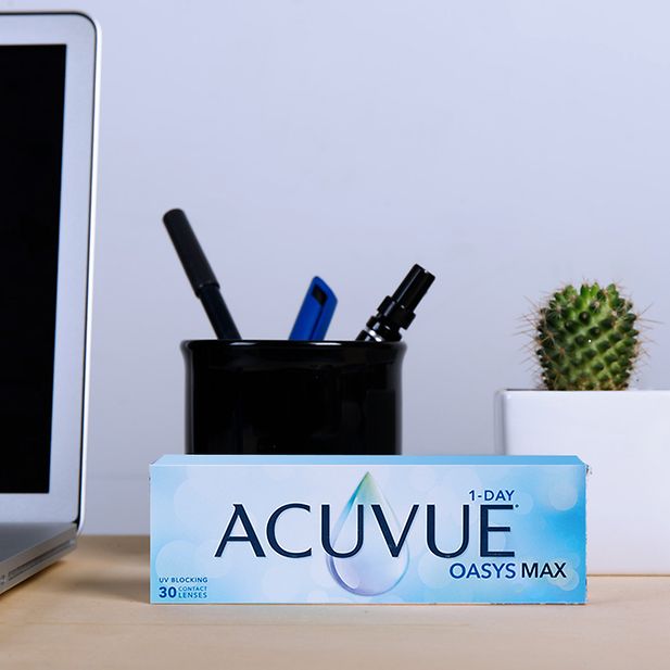 box of ACUVUE® OASYS MAX 1-Day