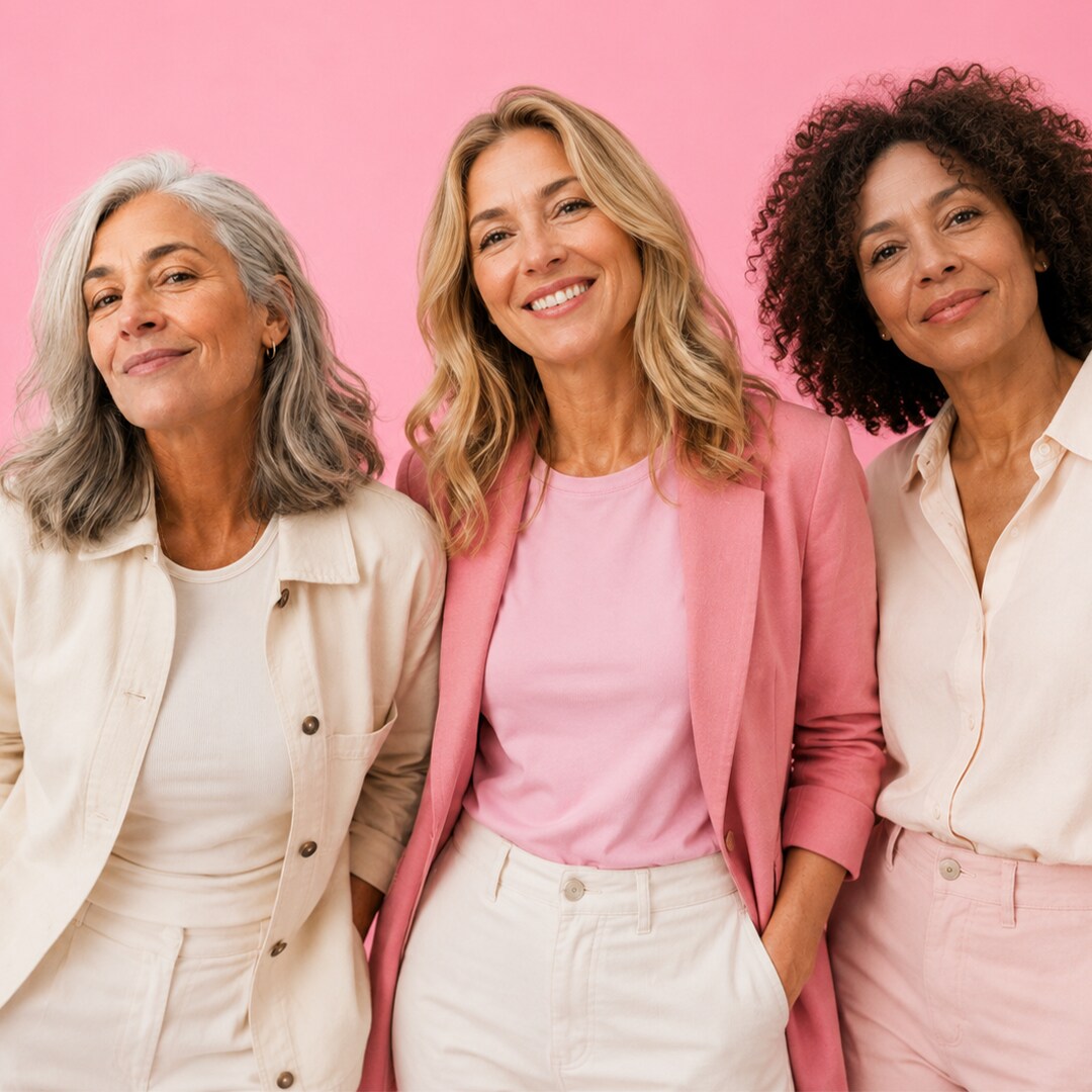 Three smiling women