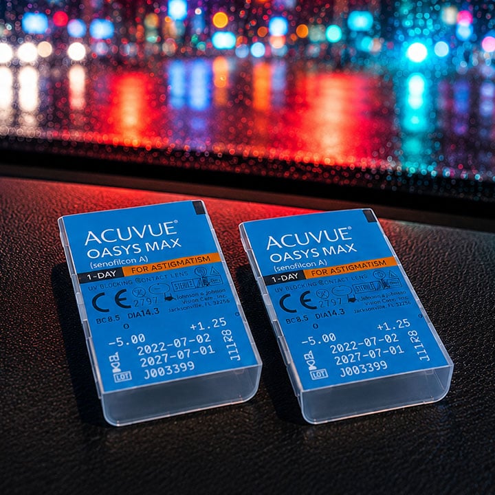 Blister packs of ACUVUE® OASYS MAX 1-Day 30